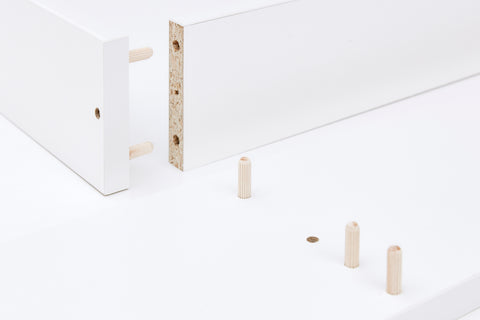 Embout d'enroulement blanc adapté pour commode HEMNES de 160 cm de large avec panneau (copie)