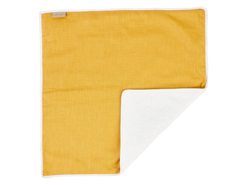 Matelas à langer lin jaune jaune moutarde