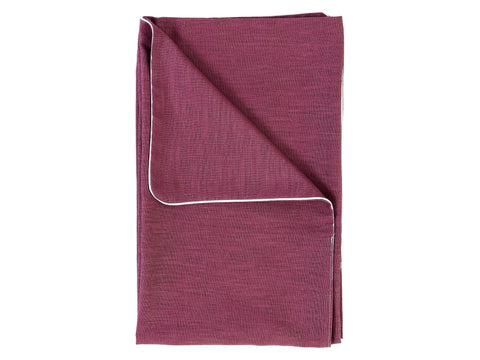 Couverture bébé lin magenta foncé