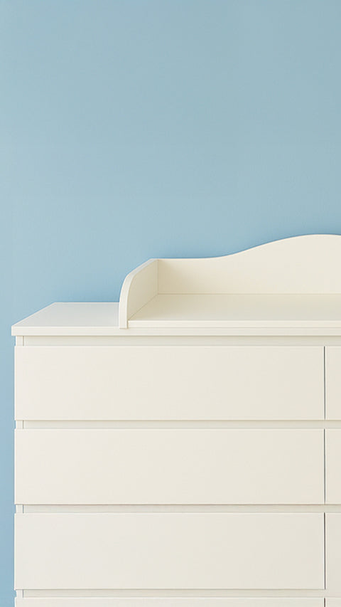 Nouveau dans la gamme ! Adaptateur de lit blanc pour commode MALM de 160 cm de large avec panneau