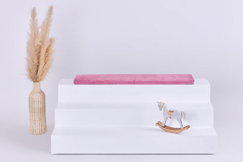 Coussin de siège pour Ikea TROFAST Cord large velours rose