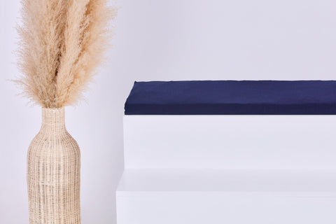 Coussin d'assise pour Ikea TROFAST mousseline bleu foncé