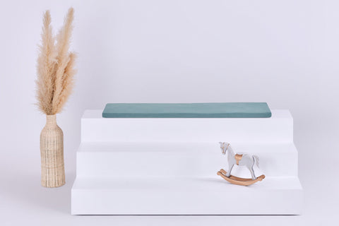 Coussin de siège pour Ikea TROFAST mousseline bleu nil