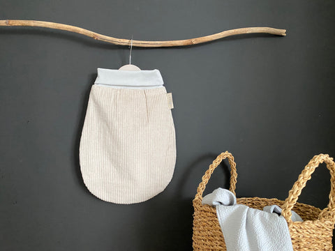 Barboteuse Printemps Été Cordon Large Cordon Beige Taupe