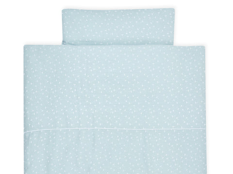 Parure de lit mousseline pissenlit menthe