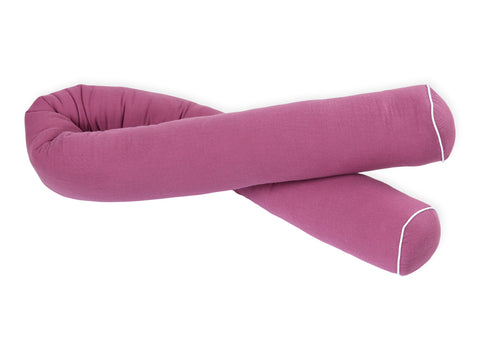 Bordure de table à langer en mousseline violette