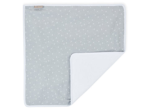 Matelas à langer mousseline pissenlit gris