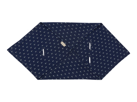 Couverture bébé pour siège bébé mousseline d'été ancre bleu foncé