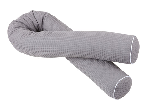Bordure de table à langer piqué gaufré gris