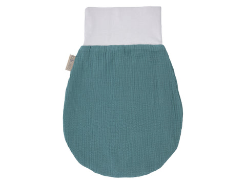 Body printemps été mousseline bleu Nil