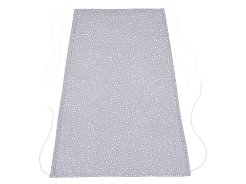Auvent mousseline pois gris