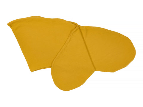 Taie d'oreiller allaitement double crêpe Jaune Moutarde