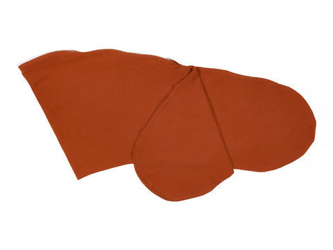 Taie d'oreiller allaitement double crêpe rouge rouge d'automne