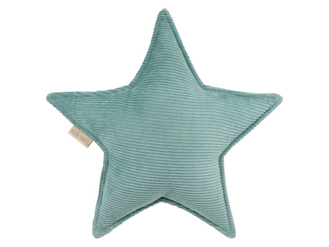 Coussin étoile Cord Wide Cord Menthe