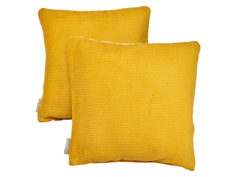 Housse de coussin cordon large Cordon Jaune Moutarde