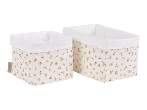 Panier brindilles de mousseline marron