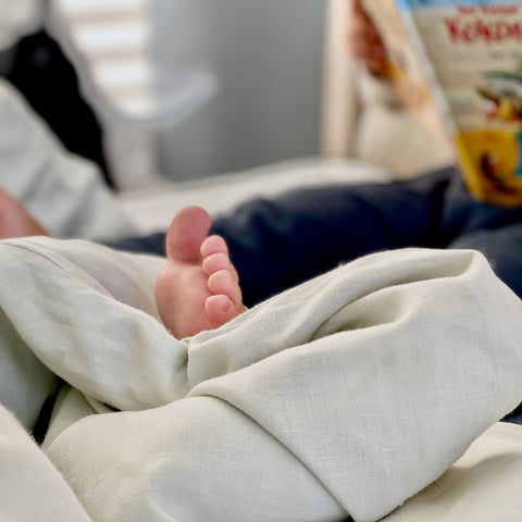 Bettwäscheset leinen – leicht grünes Weiß, Primäransicht