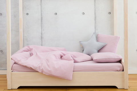 Bettwäscheset doppelkrepp – Rosa, Primäransicht