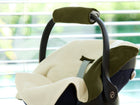 Babydecke für Babyschale Winter aus Doppelkrepp – Doppelkrepp Grün Herbstgrün, Anwendung