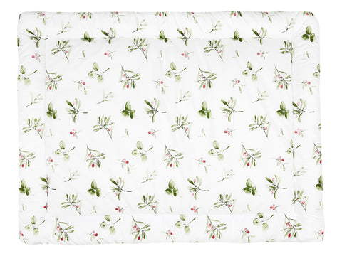 Tapis de jeu branches vert rouge sur blanc