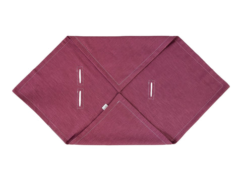 Couverture bébé pour siège bébé été lin magenta foncé