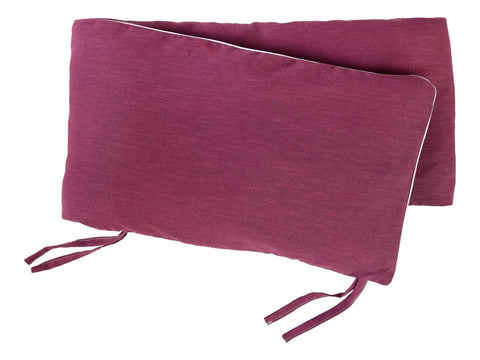 Bordure de lit linge magenta foncé