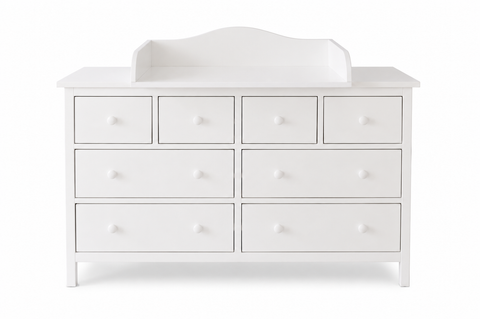 Plan à langer blanc compatible avec la commode GULLABERG 168 cm avec panneaux latéraux de recouvrement