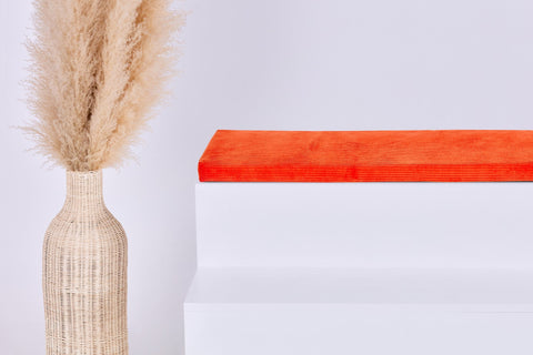 Coussin de siège pour Ikea TROFAST Cord large velours côtelé orange orange vif