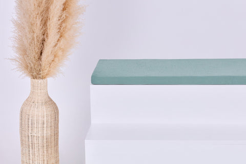 Coussin de siège pour Ikea TROFAST double crêpe vert jade