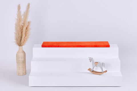 Coussin de siège pour Ikea TROFAST Cord large velours côtelé orange orange vif