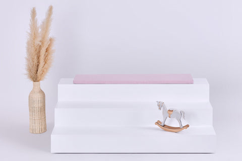 Coussin de siège pour Ikea TROFAST double crêpe rose