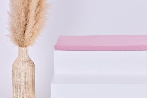 Coussin de siège pour Ikea TROFAST mousseline rose