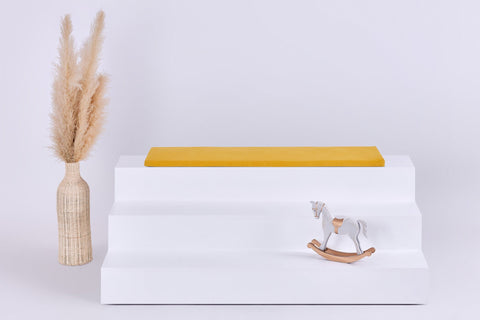 Coussin de siège pour Ikea TROFAST double crêpe jaune moutarde