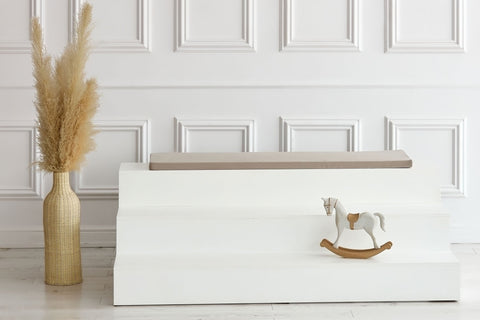 Coussin de siège pour Ikea TROFAST mousseline beige