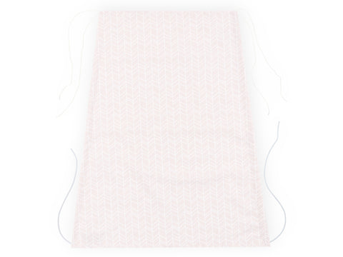 Auvent motif plume blanche sur rose