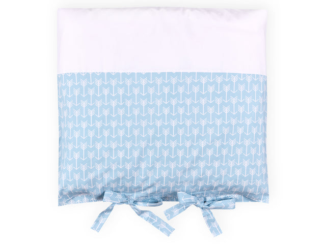 Housse pour nappe à langer flèches blanches sur bleu