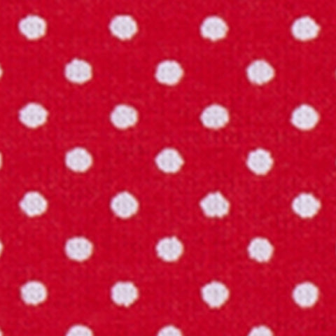 Tissu WPR pois blancs sur rouge