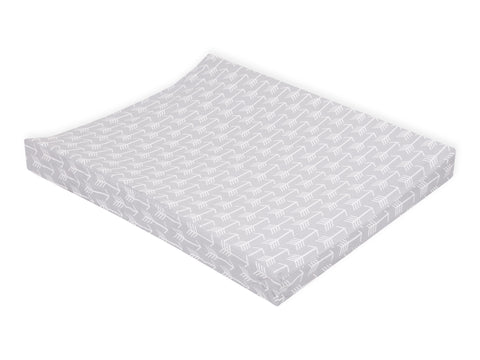 Housse pour matelas à langer compensé flèches blanches sur bleu