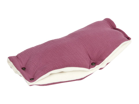 Housse de landau mousseline violette