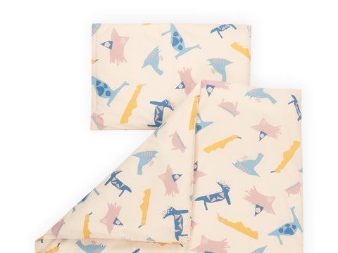 Parure de lit Dinosaure de Zoe sur beige