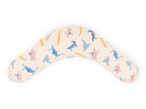 coussin d'allaitement de qualité dinosaure de Zoe sur beige