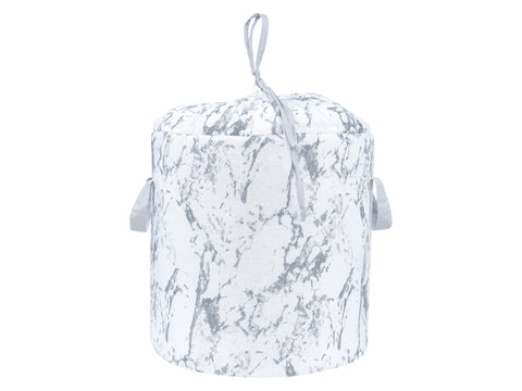 Panier à jouets marbre blanc