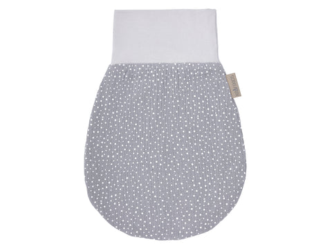 Barboteuse printemps été mousseline pois gris