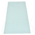 Der mintgrüne "Sonnensegel Musselin mint Pusteblumen" von KraftKids mit weißen Pusteblumenmustern und -riemen bringt sonnige Stimmung in die Küche - genau wie ein Sonnensegel Kinderwagen für kulinarische Erlebnisse.