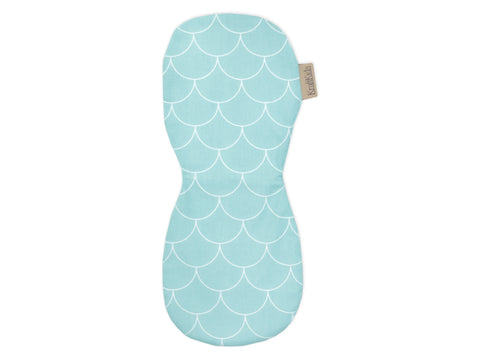 Tissu Burp demi-cercles blancs sur menthe pastel